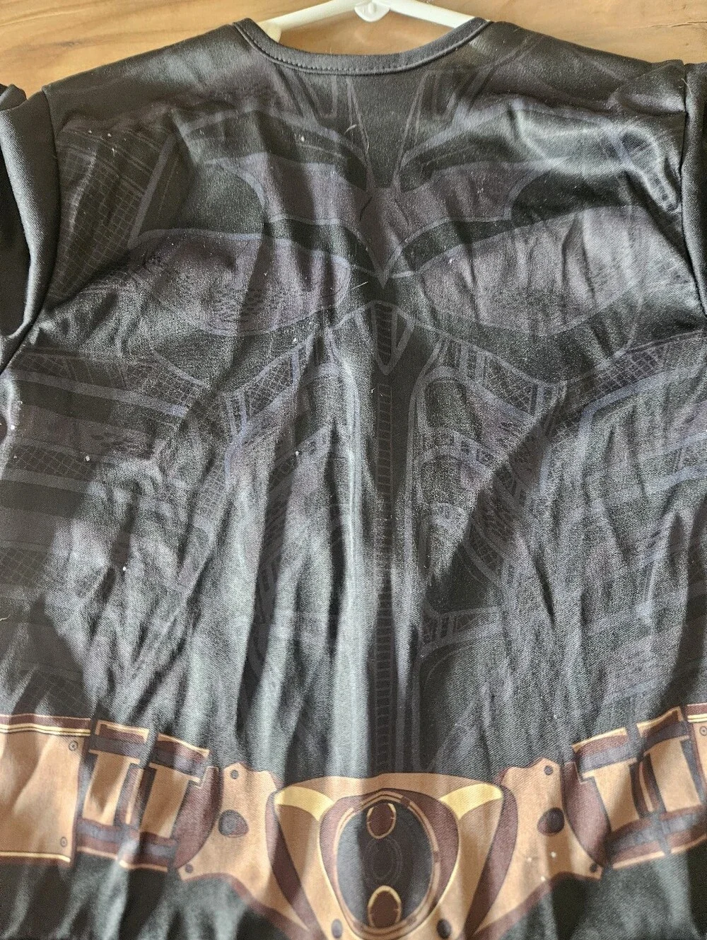 Black Batman Kids Jumpsuit with Cape -Costume Medium